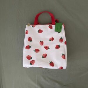 Kate Spade Red Strawberry Pattern Lunch bag